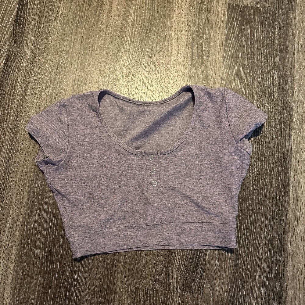 Bombshell Sportswear Purple Crop Top